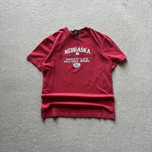 Vintage 2009 Adidas University Of Nebraska Football T-Shirt
